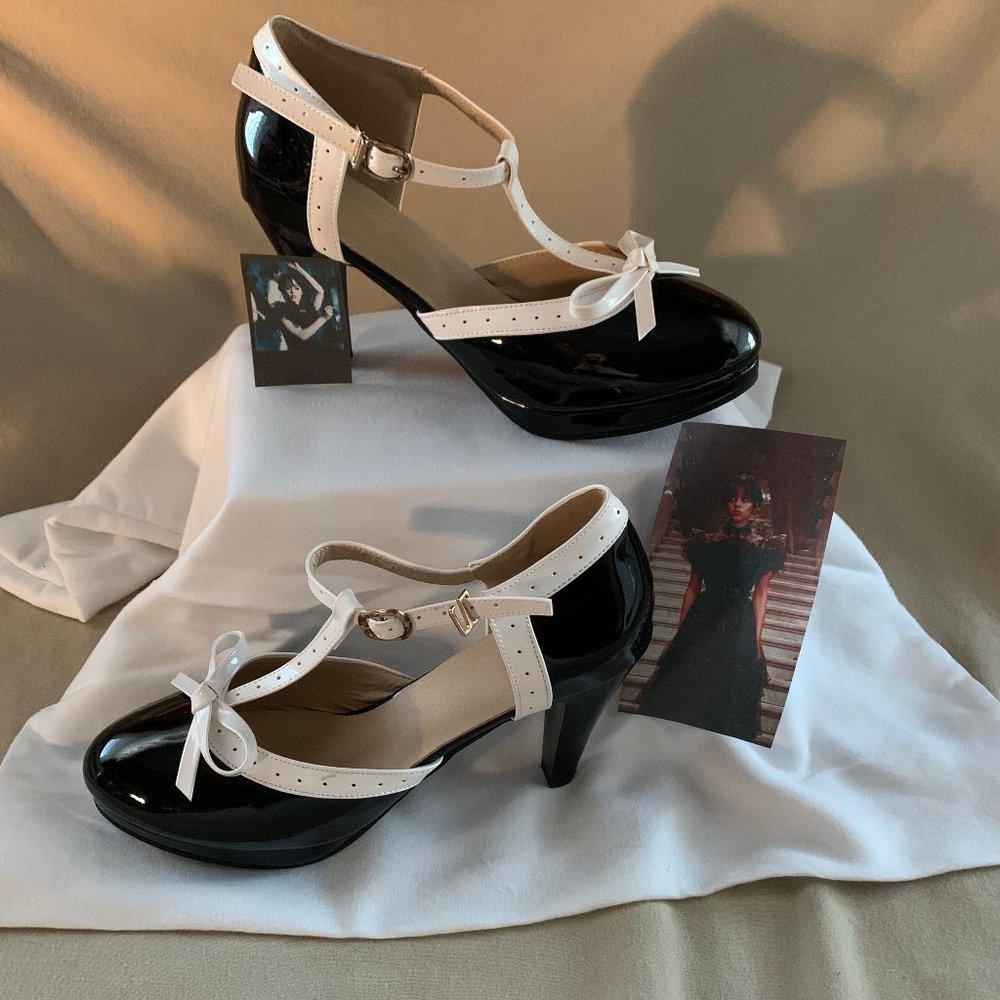 Vintage Mary Jane Heels with Bow